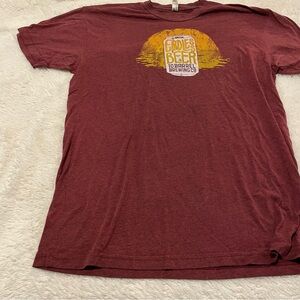 Men's Maroon T-Shirt. Item #11036 Endless  Beer 10 Barrel Brewing Co